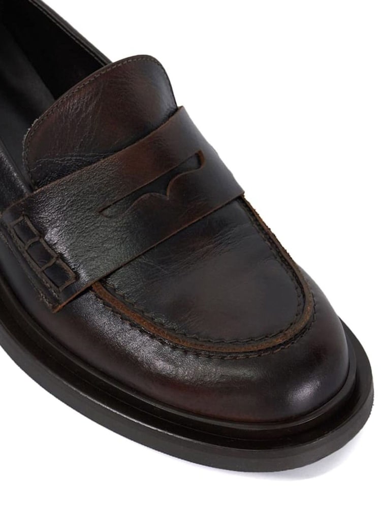 Dune London Brown Giri Penny Loafers - Image 6 of 6