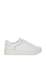 Белый - Dune London Elli Material Mix Cupsole Trainers - Image 2 of 5