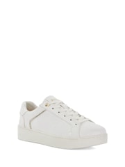 Белый - Dune London Elli Material Mix Cupsole Trainers - Image 3 of 5