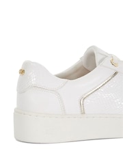 Белый - Dune London Elli Material Mix Cupsole Trainers - Image 5 of 5