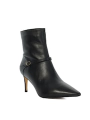 Dune London Black Olene Pointed Buckle Ankle Boots - Image 7 of 7