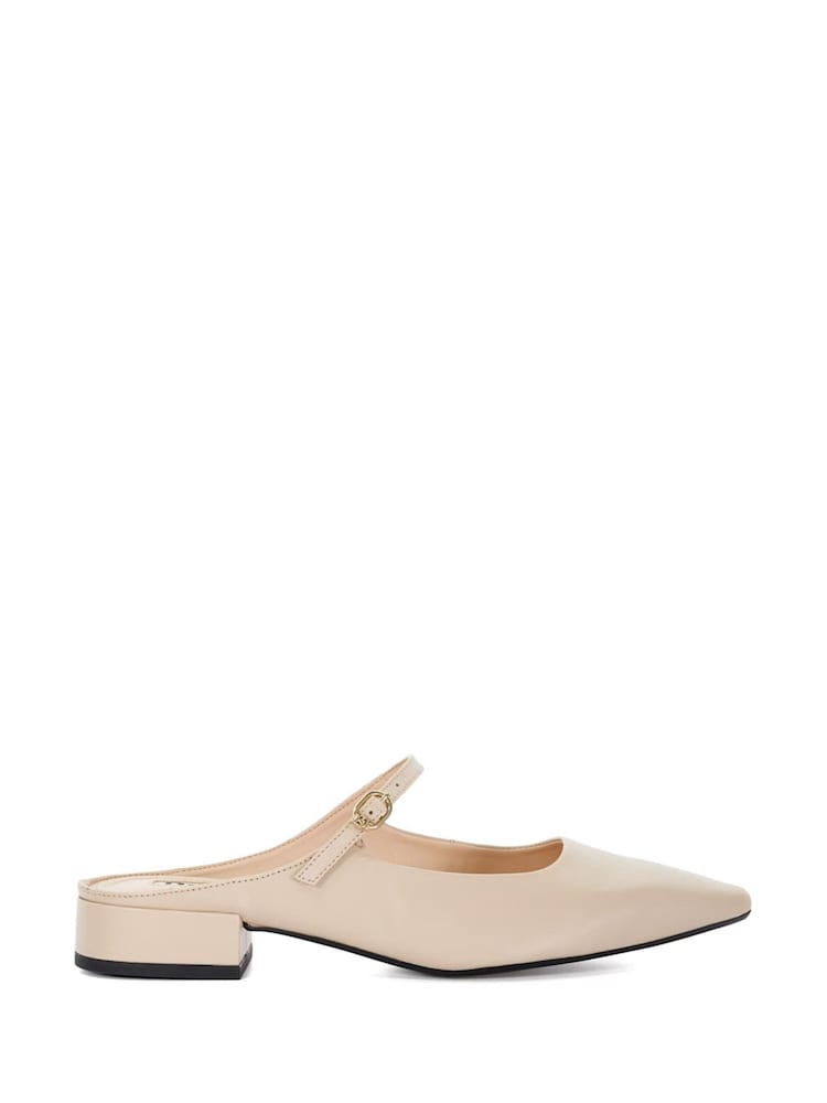 Cream - Dune London Hints Backless Point Flat čevlji - Slika 1 iz 5 Cream - Dune London Hints Backless Point Flat čevlji - Slika 1 iz 5