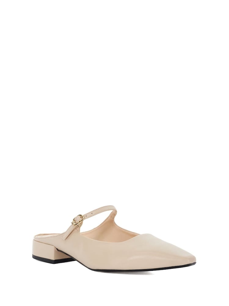 Cream - Dune London Hints Backless Point Flat čevlji - Slika 2 iz 5 Cream - Dune London Hints Backless Point Flat čevlji - Slika 2 iz 5