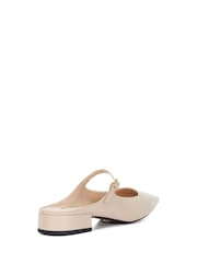 Cream - Dune London Hints Backless Point Flat čevlji - Slika 3 iz 5