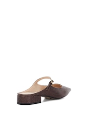 rjava - Dune London Hints Backless Point Flat čevlji - Slika 3 iz 4