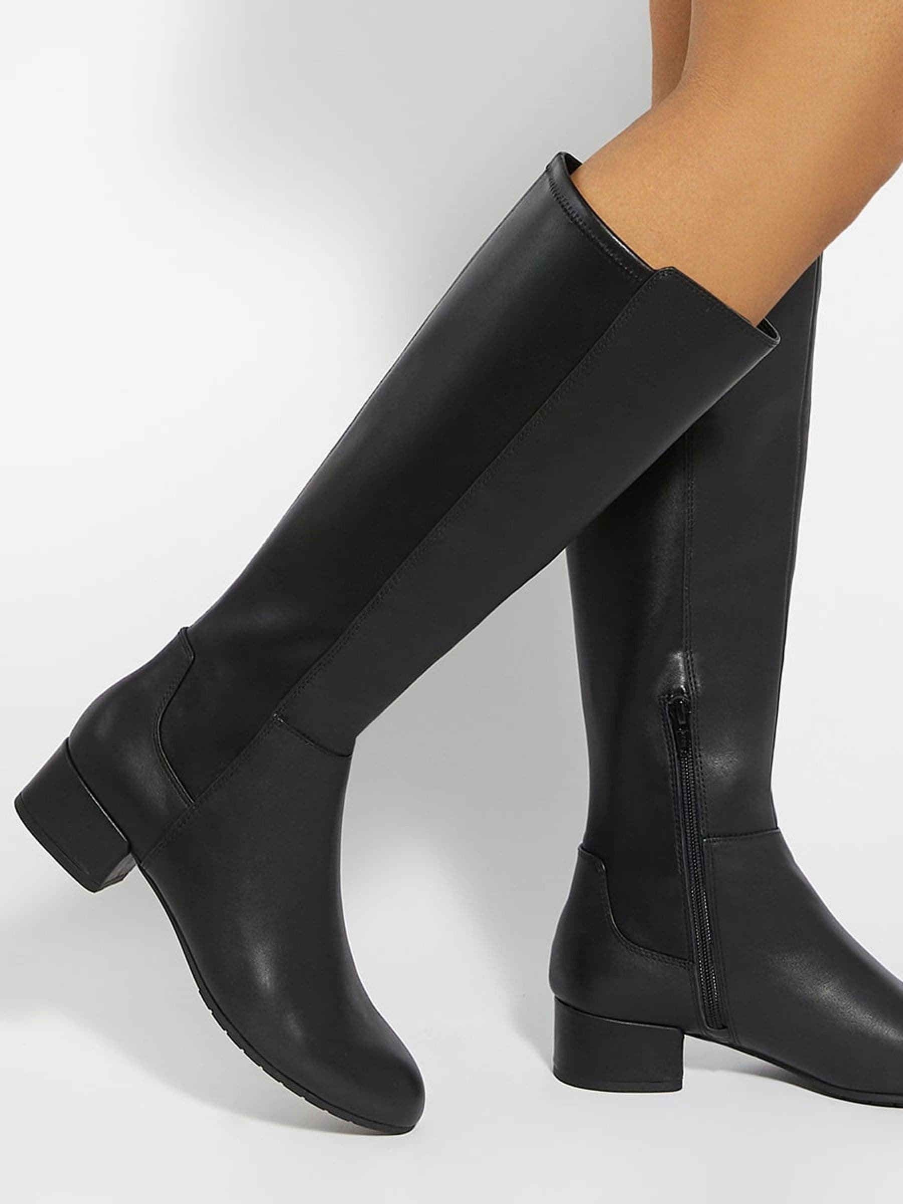 Buy Dune London Black Standard Fit Tayla Smart Stretch High Leg Boots from the Next UK online shop