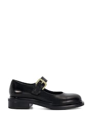 Dune London Black Huckle Mary Jane Shoes - Image 1 of 6