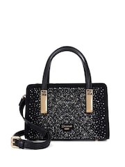 Dune London Coral Black Dinkydenbeigh Mini Branded Handle Tote Bag - Image 2 of 5
