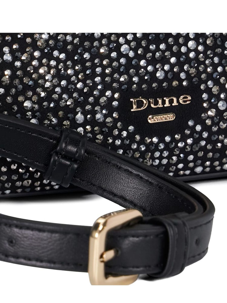 Dune London Coral Black Dinkydenbeigh Mini Branded Handle Tote Bag - Image 4 of 5