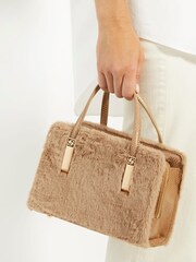 Dune London Animal Dinkydenbeigh Mini Branded Handle Tote Bag - Image 1 of 5