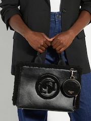 Dune London Black Dinkidexter Medium Logo Tote Bag - Image 1 of 6