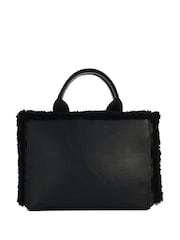 Dune London Black Dinkidexter Medium Logo Tote Bag - Image 3 of 6