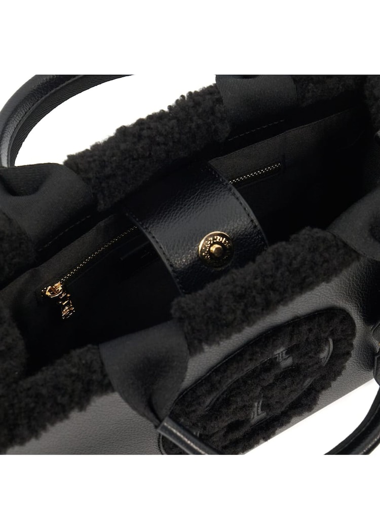 Dune London Black Dinkidexter Medium Logo Tote Bag - Image 6 of 6