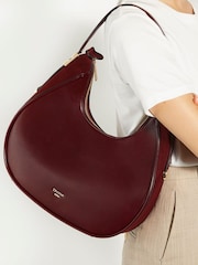 Dune London Burgundy Dedicated Smart Scoop Shoulder Bag - Image 2 of 6