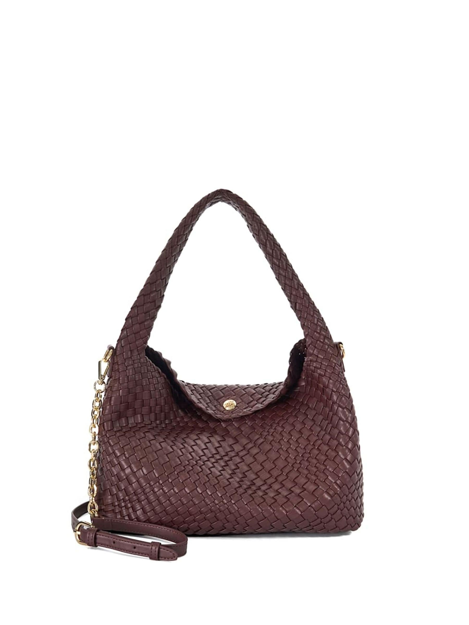 Buy Dune London Burgundy Large Deliberate Woven Slouch Bag from Next Ireland