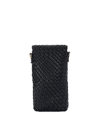 Черный - Dune London Saff Woven Phone Cross-Body Bag - Image 2 of 5