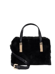 Dune London Dark Black Dinkydenbeigh Mini Branded Handle Tote Bag - Image 2 of 5
