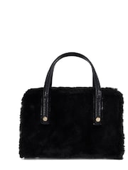 Dune London Dark Black Dinkydenbeigh Mini Branded Handle Tote Bag - Image 3 of 5