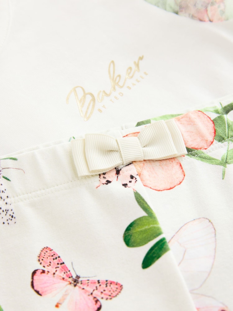 Ensemble Top et Leggings à ourlet en maille Baker by Ted Baker Vert Menthe - Image 4 de 4