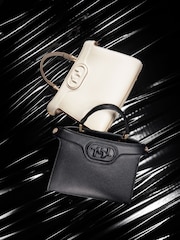 Dune London Black Daily Medium Winged Grab Bag - Image 2 of 6