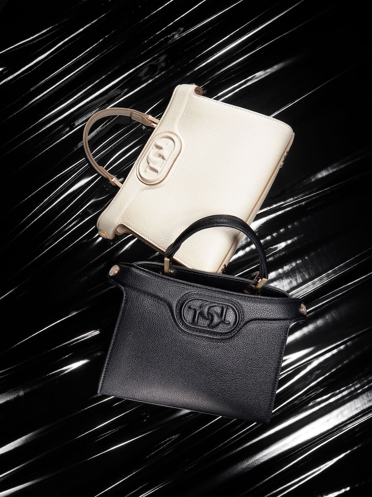 Dune London Black Daily Medium Winged Grab Bag - Image 2 of 6