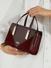 Dune London Purple Dinkydenbeigh Mini Branded Handle Tote Bag - Image 5 of 5