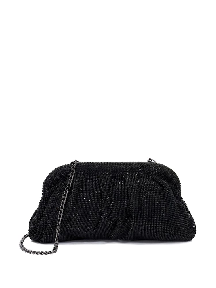 Dune London Black Elegent Crystal Clutch Bag - Image 1 of 5 Dune London Black Elegent Crystal Clutch Bag - Image 1 of 5