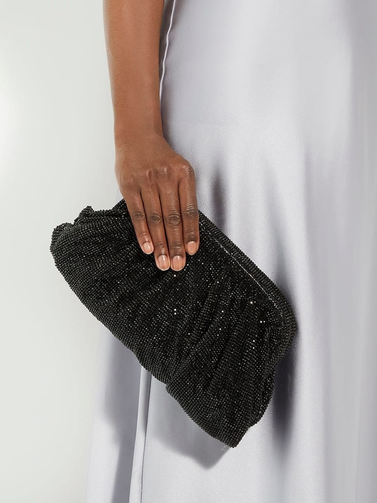 Dune London Black Elegent Crystal Clutch Bag - Image 5 of 5 Dune London Black Elegent Crystal Clutch Bag - Image 5 of 5