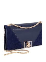 Dune London Blue Styled Panelled Phone Cross-Body Bag - Image 3 of 5