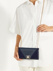 Dune London Blue Styled Panelled Phone Cross-Body Bag - Image 5 of 5