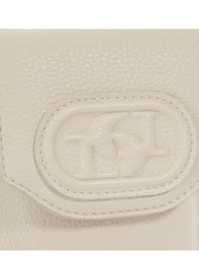 Dune London Cream Samely Debossed Logo Phone Cross-Body Bag - Image 3 of 4