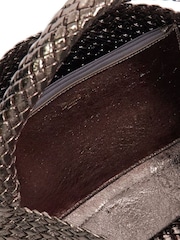Dune London Natural Chrome Large Deliberate Woven Slouch Bag - Image 6 of 6