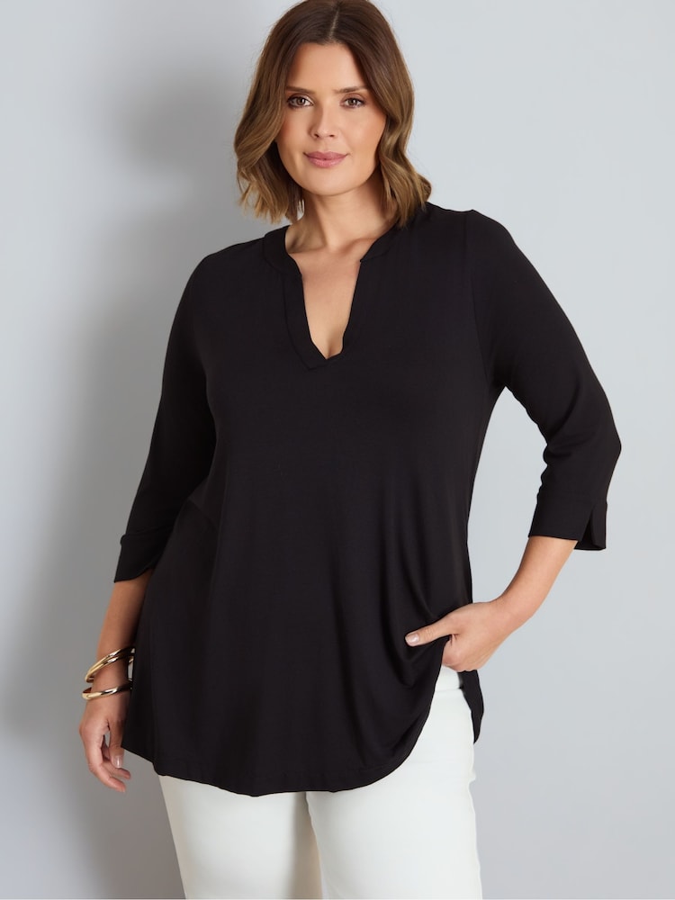 Live Unlimited Black Jersey top - Image 1 of 5 Live Unlimited Black Jersey top - Image 1 of 5