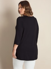 Live Unlimited Black Jersey top - Image 5 of 5