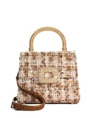 Dune London Cream Bolenna Brooch Trim Bag - Image 4 of 5