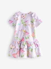 Baker by Ted Baker Lilac Purple Printed Ponte Dress - Image 5 of 8