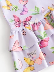 Baker by Ted Baker Lilac Purple Printed Ponte Dress - Image 8 of 8