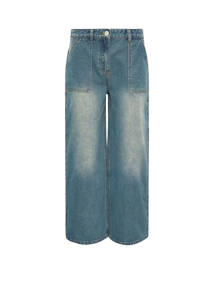 PixieGirl Petite Vintage Patch Pocket Wide Leg 100% Cotton Jeans - Imagen 5 de 5 PixieGirl Petite Vintage Patch Pocket Wide Leg 100% Cotton Jeans - Imagen 5 de 5
