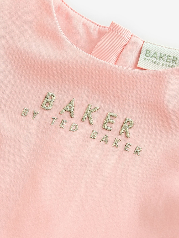 Baker by Ted Baker Pink Broiderie Detail Dress - Image 4 of 5
