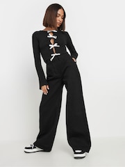 PixieGirl Petite Bow Ribbed Top - صورة 3 من 6