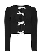 PixieGirl Petite Bow Ribbed Top - صورة 6 من 6