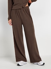 PixieGirl Petite Brown Cut And Sew Jogger Bottoms - Image 2 of 6