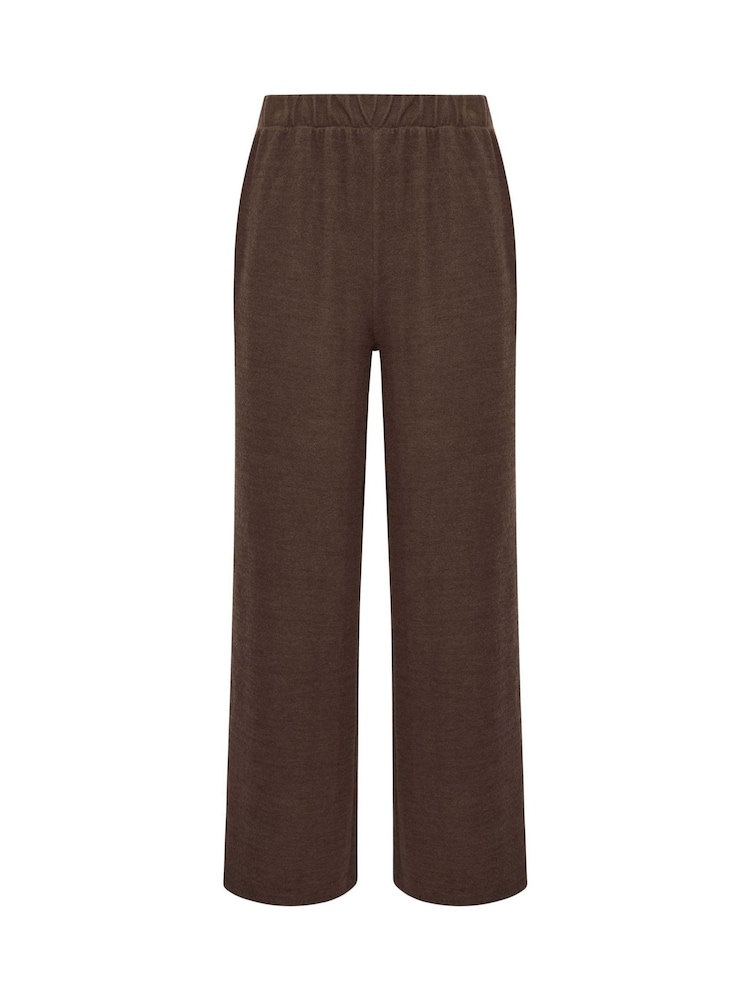 PixieGirl Petite Brown Cut And Sew Jogger Bottoms - Image 6 of 6