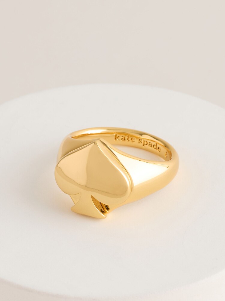 kate spade new york Gold Tone Signet Ring - Image 1 of 3