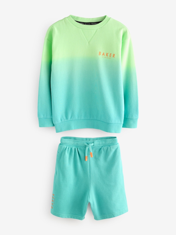 Baker by Ted Baker Ombre Sweatshirt And Shorts Set - Image 8 of 11
