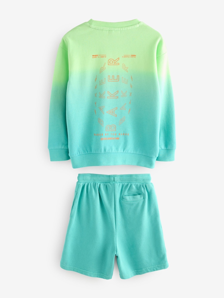 Baker by Ted Baker Ombre Sweatshirt And Shorts Set - Image 9 of 11