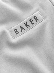 Baker by Ted Baker Textured Grey Polo Shirt and Shorts Set - Изображение 8 из 8