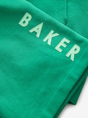 Baker by Ted Baker Green Short Sleeve 100% Cotton Hoodie and Shorts Set - Image 5 of 7