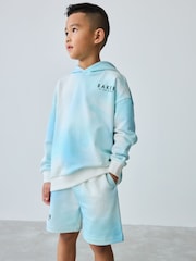 Baker by Ted Baker Blue 100% Cotton Hoodie and Shorts Set - Image 2 of 11