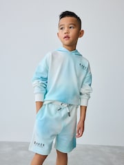 Baker by Ted Baker Blue 100% Cotton Hoodie and Shorts Set - Image 4 of 11